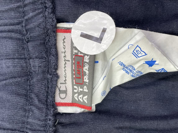 CHAMPION PANTALONI SPORTIVI MINIMAL NAVY UOMO PRE OWNED L