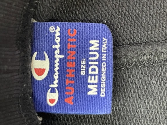 CHAMPION PANTALONI TUTA MINIMAL NERO UOMO PRE OWNED M