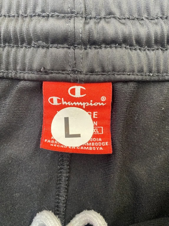 CHAMPION ΠΑΝΤΕΛΟΝΙ ΦΟΡΜΑΣ SPORTSWEAR ΜΑΥΡΟ ΑΝΤΡΙΚΟ PRE OWNED L