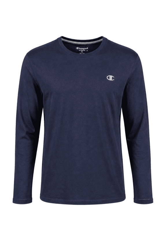 CHAMPION T SHIRT ΜΑΚΡΥΜΑΝΙΚΟ MINIMAL NAVY ΑΝΤΡΙΚΟ PRE OWNED XL