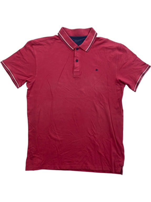 Champion Polo Μπλούζα Casual Κεντημένο Λογότυπο Μπορντό Ανδρική XXL
