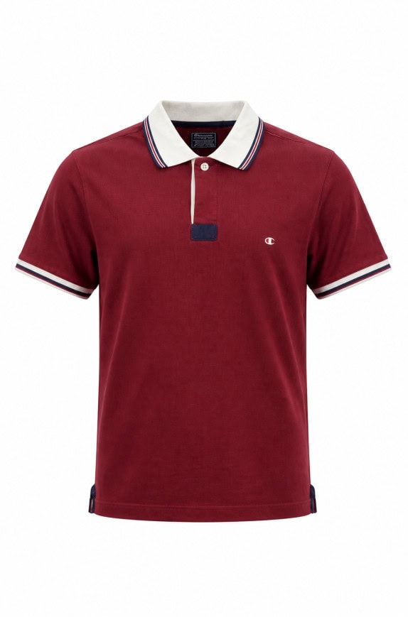 CHAMPION POLO SHIRT RETRO BORDEAUX UOMO PRE OWNED M