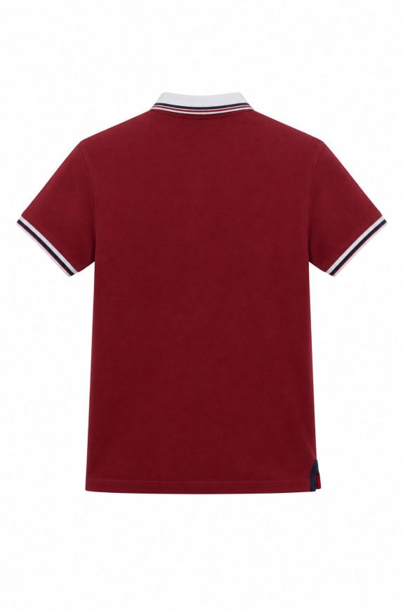 CHAMPION POLO SHIRT RETRO BORDEAUX MEN PRE OWNED M