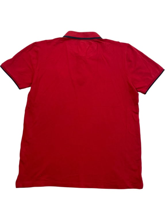 Champion Polo T-Shirt Classic Logo Red UNISEX L