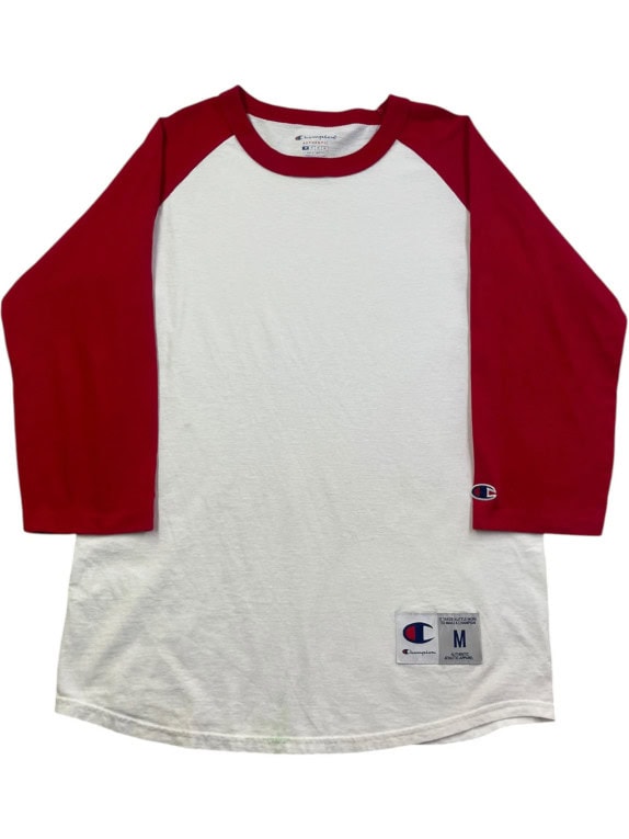 CHAMPION RAGLAN GRAPHIC TEE ΑΘΛΗΤΙΚΟ ΚΟΚΚΙΝΟ ΛΕΥΚΟ ΑΝΤΡΙΚΟ PRE OWNED M