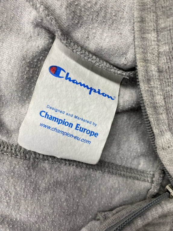 Champion Suits for Sport Ζακέτα Φούτερ Vintage Με Λογότυπο Γκρι Γυναικείο M