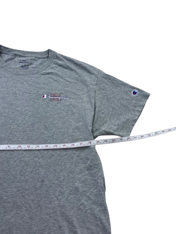 CHAMPION T SHIRT ATHLETIC ΓΚΡΙ ΑΝΤΡΙΚΟ PRE OWNED L