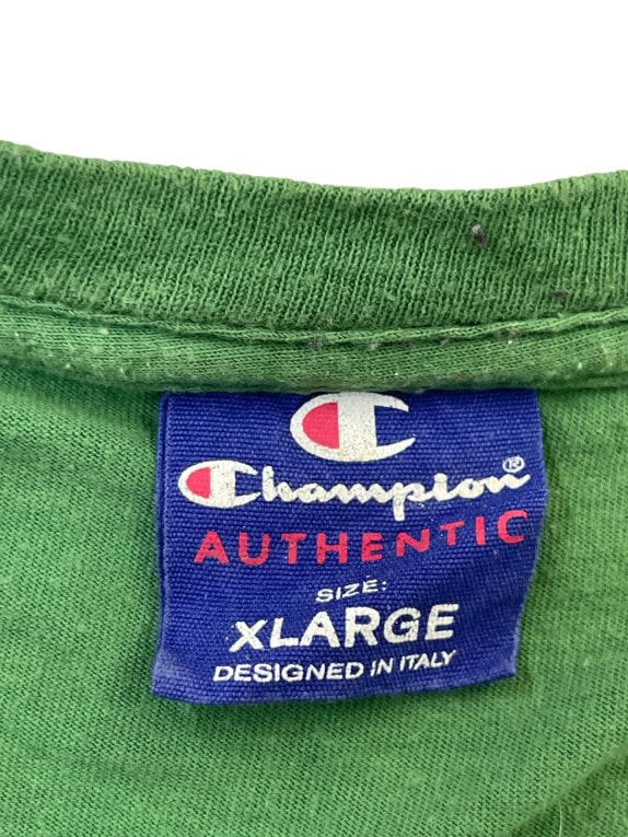 CHAMPION T SHIRT ATHLETIC GRAPHIC ΠΡΑΣΙΝΟ ΑΝΤΡΙΚΟ PRE OWNED XL