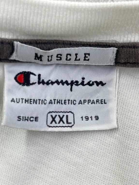 CHAMPION T SHIRT ATHLETIC OFF WHITE ΑΝΤΡΙΚΟ PRE OWNED XXL