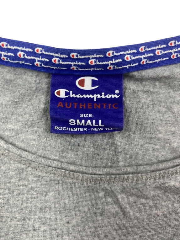 Champion T-Shirt Authentic Logo Γκρι Γυναικείο Small