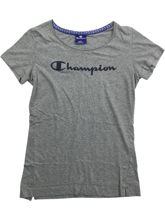 Champion T-Shirt Authentic Logo Γκρι Γυναικείο Small