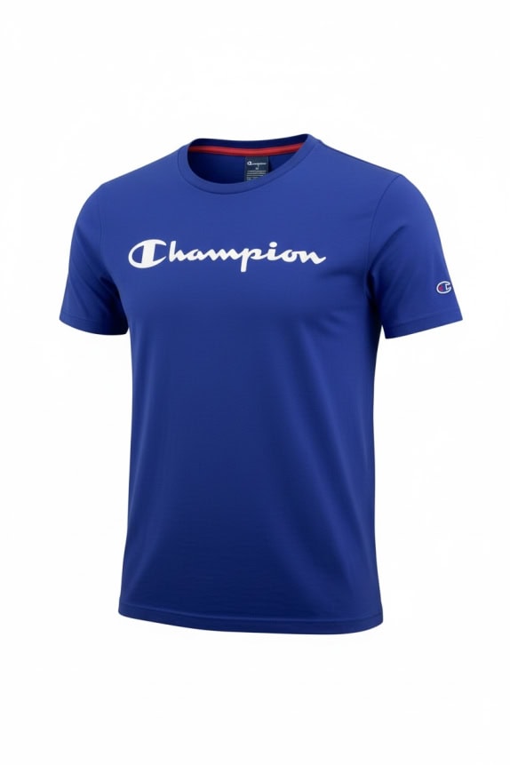 CHAMPION T-SHIRT CASUAL LOGO BLU UOMO M
