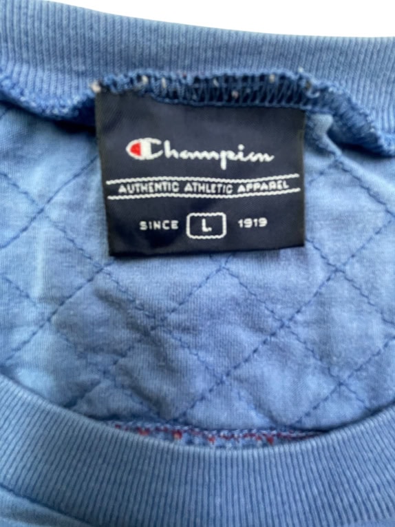 CHAMPION T-SHIRT CASUAL ΜΙΚΡΟ ΛΟΓΟΤΥΠΟ ΜΠΛΕ ΓΥΝΑΙΚΕΙΟ L