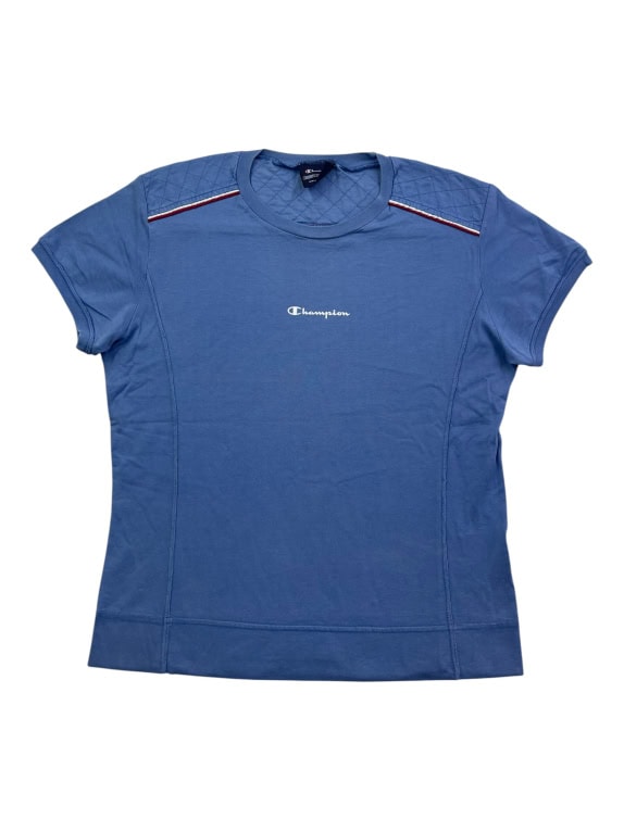 CHAMPION T-SHIRT CASUAL ΜΙΚΡΟ ΛΟΓΟΤΥΠΟ ΜΠΛΕ ΓΥΝΑΙΚΕΙΟ L