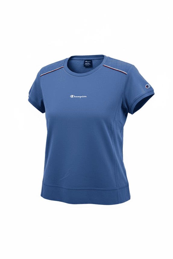 CHAMPION T-SHIRT CASUAL ΜΙΚΡΟ ΛΟΓΟΤΥΠΟ ΜΠΛΕ ΓΥΝΑΙΚΕΙΟ L