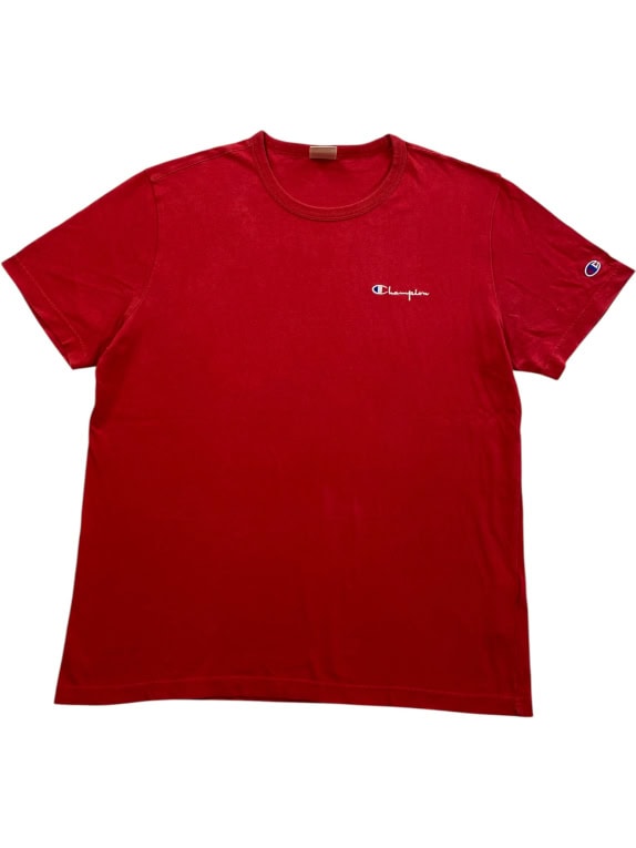 CHAMPION T-SHIRT CASUAL SMALL ΛΟΓΟΤΥΠΟ ΚΟΚΚΙΝΟ ΑΝΔΡΙΚΟ L