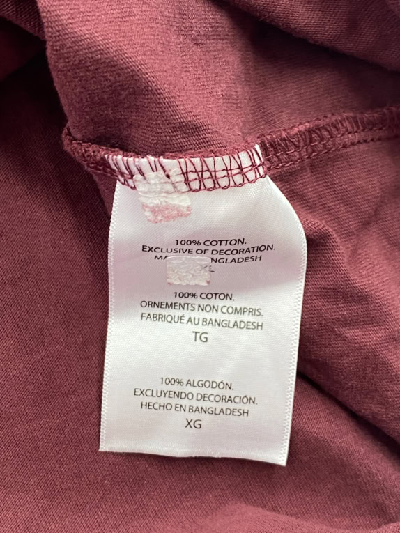 CHAMPION T-SHIRT COLLEGE OF CHARLESTON COUGARS ΛΟΓΟΤΥΠΟ ΜΠΟΡΝΤΟ UNISEX XL pre-owned