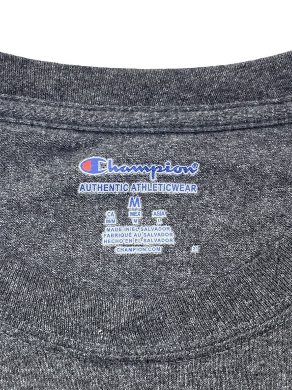 CHAMPION T SHIRT COLLEGIATE CHARCOAL ΑΝΤΡΙΚΟ PRE OWNED M
