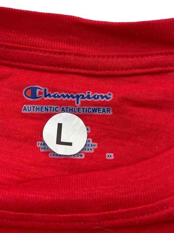 CHAMPION T SHIRT COLLEGIATE GRAPHIC ΚΟΚΚΙΝΟ ΑΝΤΡΙΚΟ PRE OWNED M