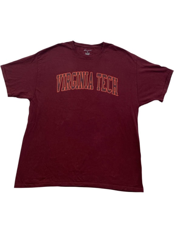 CHAMPION T SHIRT COLLEGIATE BURGUNDY MENS PRE OWNED XL