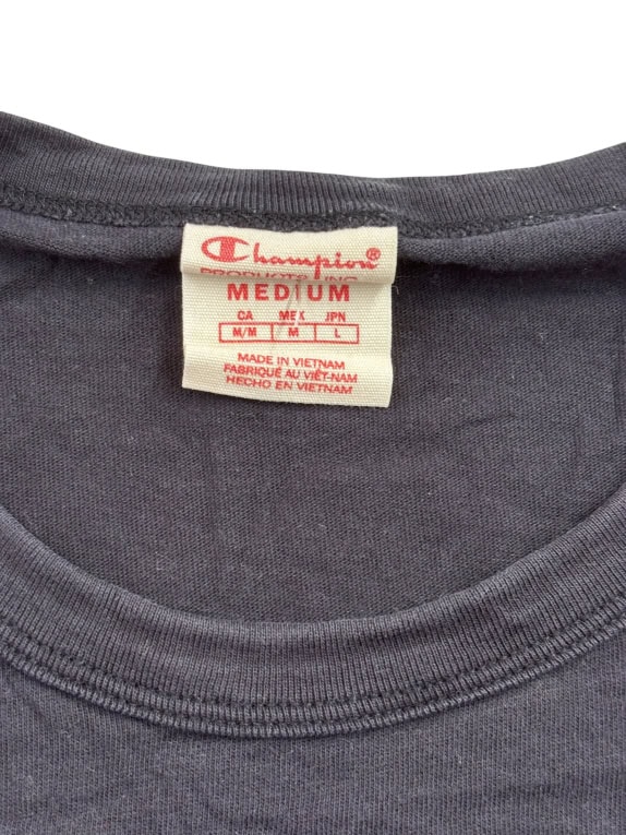 CHAMPION T-SHIRT EMBROIDERED SPELLOUT ΜΑΥΡΟ UNISEX M