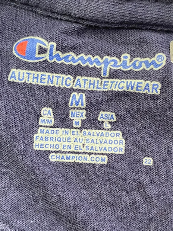 CHAMPION T-SHIRT GEORGE WASHINGTON UNIVERSITY LOGO ΜΠΛΕ UNISEX M