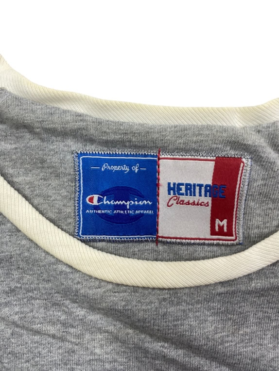 Champion T-Shirt Heritage Classics Logo Γκρι Γυναικείο Medium
