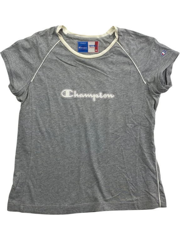 Champion T-Shirt Heritage Classics Logo Γκρι Γυναικείο Medium