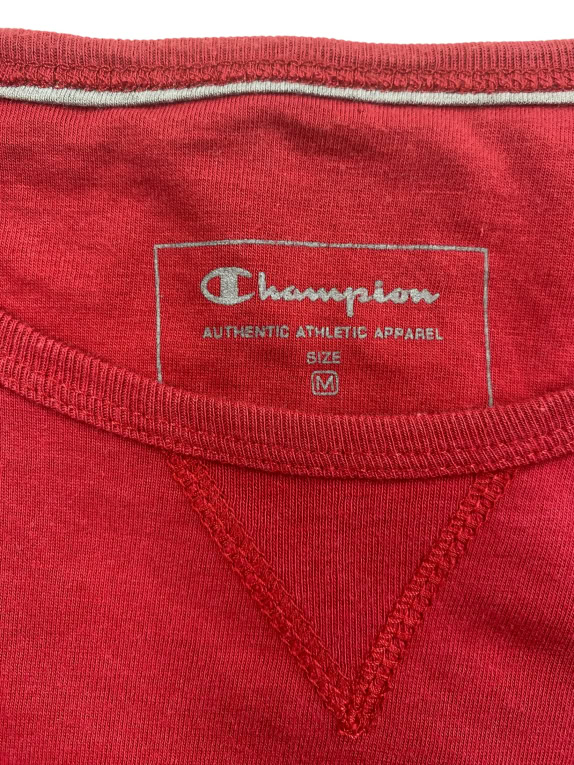 CHAMPION T-Shirt Heritage Logo Κόκκινο Γυναικείο M