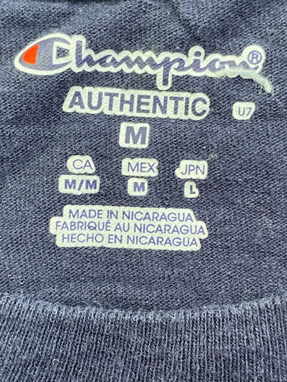 CHAMPION T-SHIRT LMU DAD UNIVERSITY LOGO ΜΠΛΕ ΣΚΟΥΡΟ UNISEX M