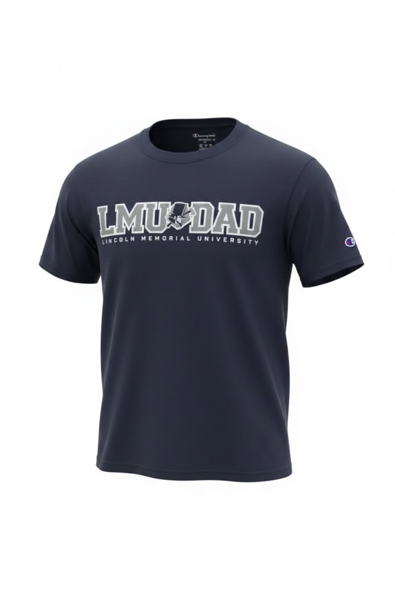 CHAMPION T-SHIRT LMU DAD UNIVERSITY LOGO ΜΠΛΕ ΣΚΟΥΡΟ UNISEX M