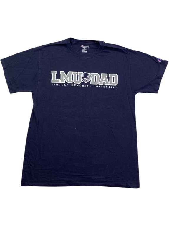 CHAMPION T-SHIRT LMU DAD UNIVERSITY LOGO ΜΠΛΕ ΣΚΟΥΡΟ UNISEX M