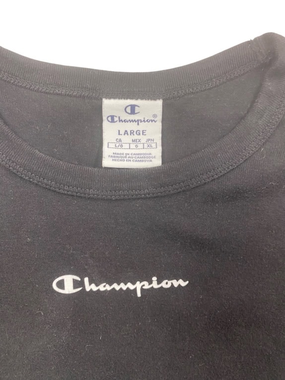Champion Logo T-Shirt Black Women’s XS