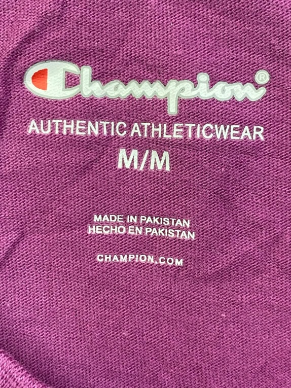 CHAMPION T SHIRT MINIMAL VIOLA UOMO PRE OWNED M
