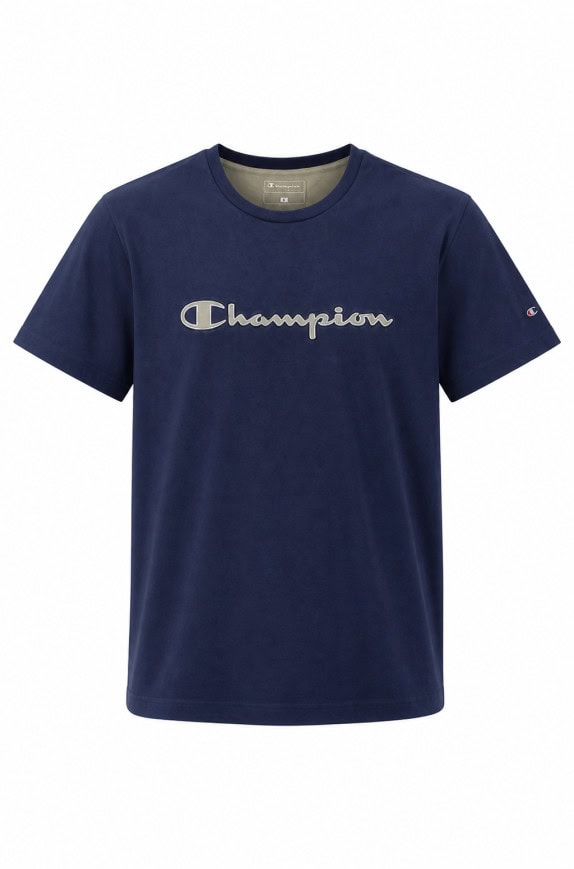 CHAMPION T SHIRT MINIMAL NAVY MEN PRE OWNED M