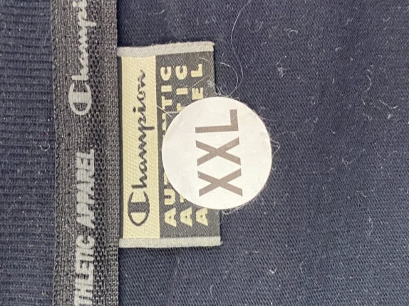 CHAMPION T SHIRT MINIMAL NAVY MEN PRE OWNED XXL