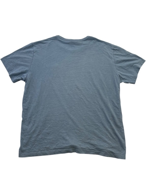 CHAMPION T SHIRT MINIMAL WASHED BLUE MEN PRE OWNED XL