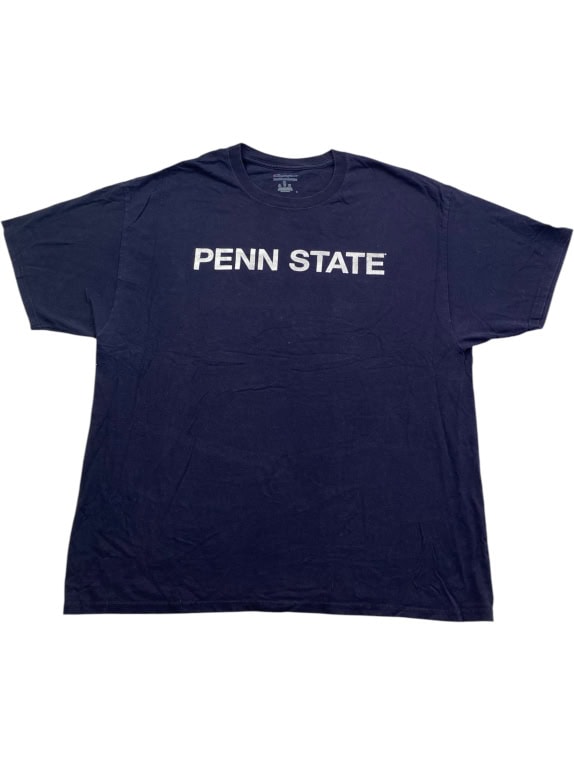 CHAMPION T-SHIRT PENN STATE CON SCRITTA E LOGO SUL RETRO BLU UNISEX XL