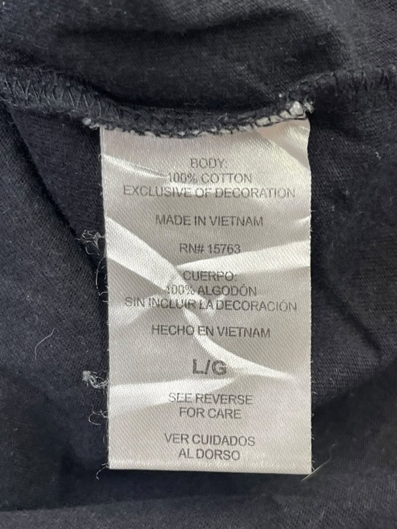 CHAMPION T SHIRT SPELL OUT NERA DONNA PRE OWNED L