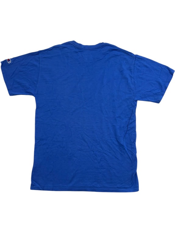CHAMPION T-SHIRT CON LOGO SPELLOUT BLU UNISEX M