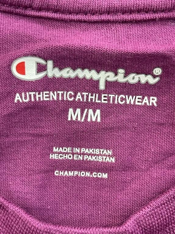 CHAMPION T SHIRT SPORTSWEAR VIOLA UOMO PRE OWNED M