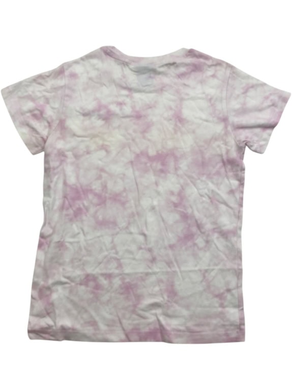 Champion T-Shirt Tie-Dye Logo Λευκό Ροζ Γυναικείο S