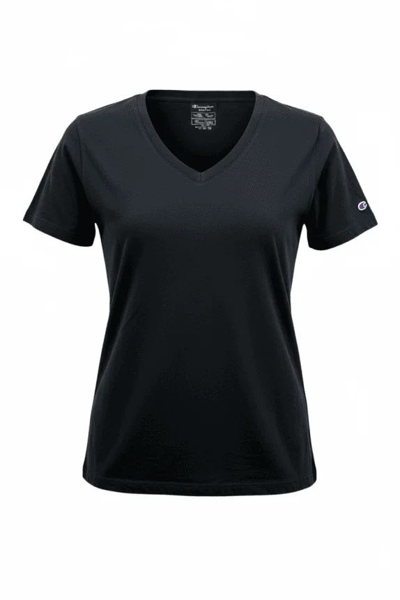 CHAMPION T-Shirt Athletic con scollo a V nera da uomo M