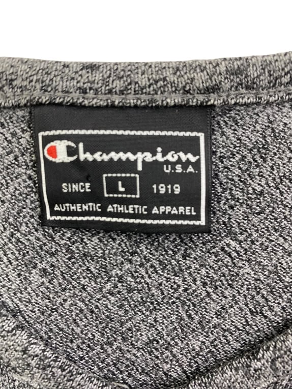 CHAMPION T-SHIRT VINTAGE LOGO GRIGIO DA UOMO L
