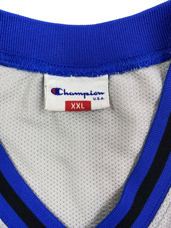 CHAMPION T-SHIRT VINTAGE ΜΕ V-NECK ΛΟΓΟΤΥΠΟ ΓΚΡΙ ΑΝΔΡΙΚΟ XXL