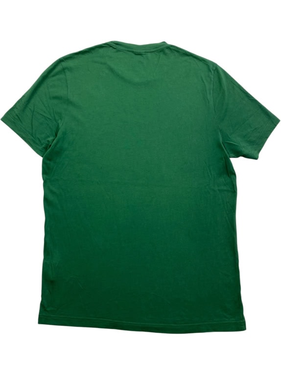 CHAMPION T-SHIRT VINTAGE STYLE LOGO GREEN MENS L