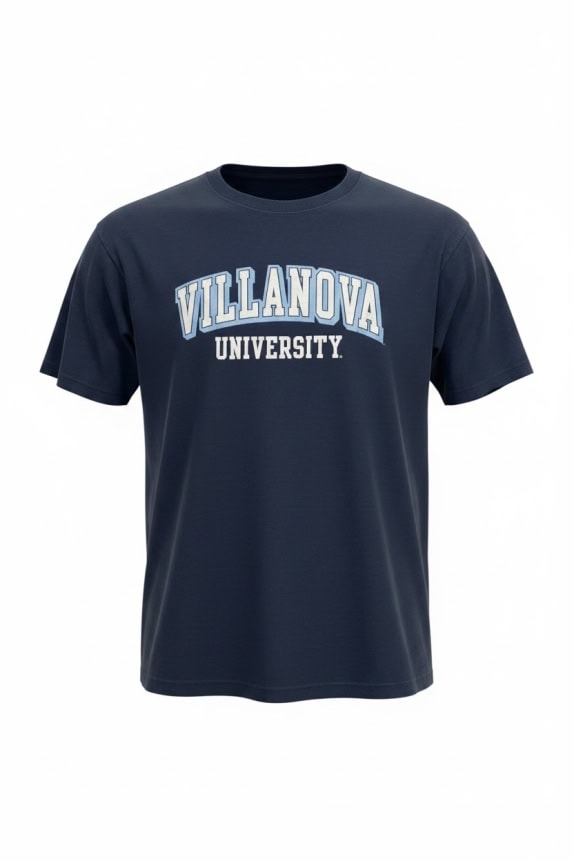 CHAMPION T-SHIRT VINTAGE VILLANOVA UNIVERSITY ΛΟΓΟΤΥΠΟ ΜΠΛΕ ΣΚΟΥΡΟ UNISEX XL preowned