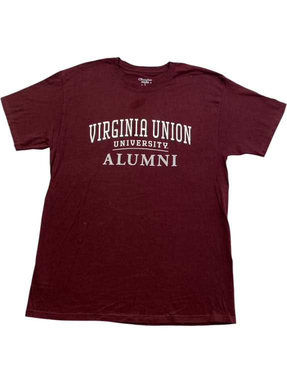 CHAMPION T-Shirt Virginia Union University Alumni Μπορντό Unisex L
