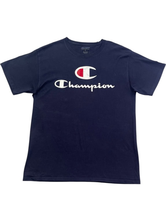 CHAMPION TEE STREETWEAR NAVY UOMO PRE OWNED M