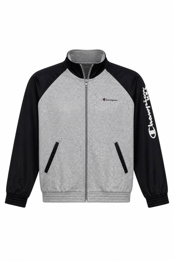 CHAMPION TRACK JACKET RETRO ΓΚΡΙ ΜΑΥΡΟ ΑΝΤΡΙΚΟ PRE OWNED XL